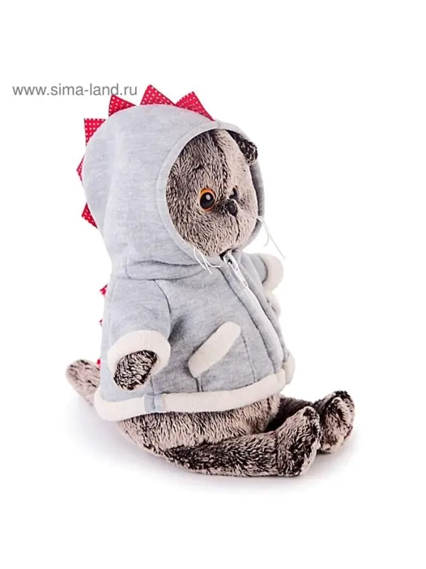 Мягкая игрушка &laquo;Кот Басик&raquo;, в толстовке дракончик, 19 см, МИКС