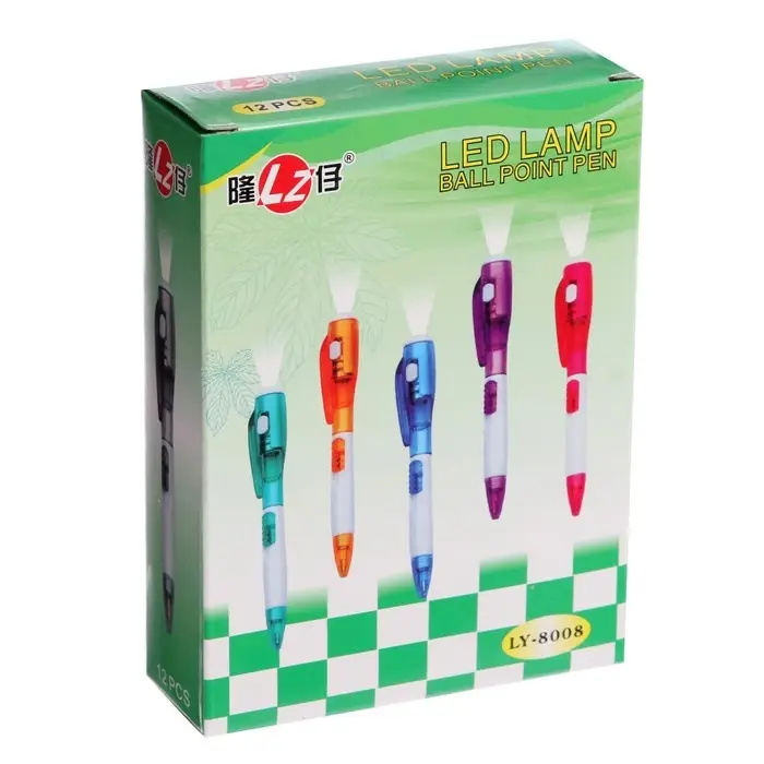 Ручка - прикол шариковая Calligrata «Фонарик», МИКС Ручка - прикол шариковая Calligrata «Фонарик», МИКС