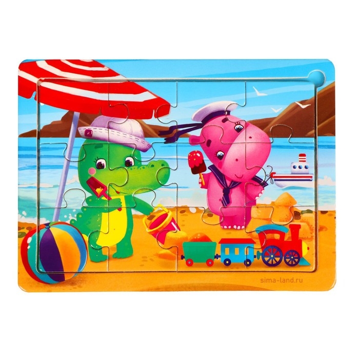 Пазлы «Отличный отдых», 12 элементов, 15×11 см Пазлы «Отличный отдых», 12 элементов, 15×11 см