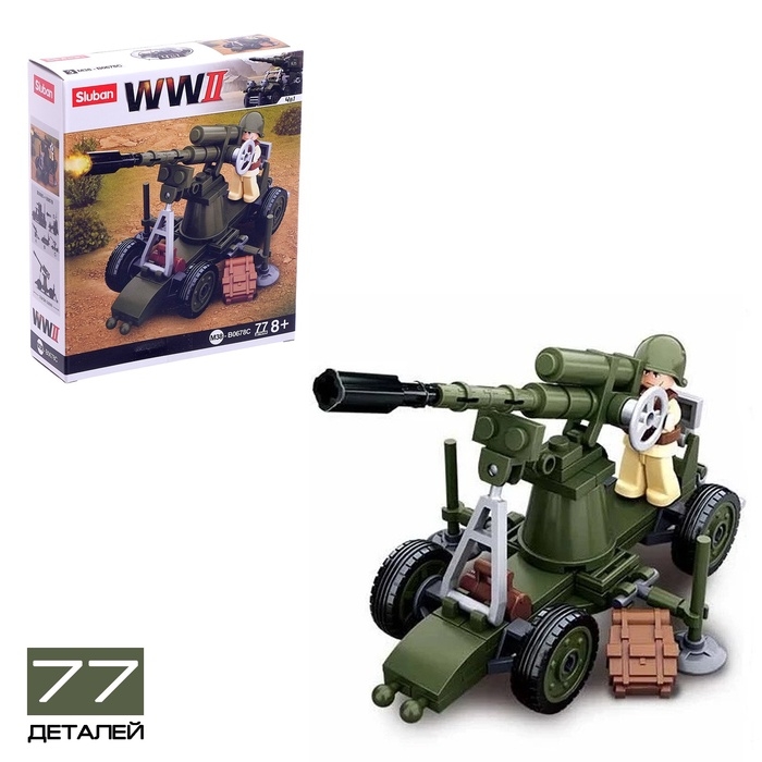 Конструктор Армия ВОВ &laquo;Штурмовой транспорт&raquo;, 77 деталей