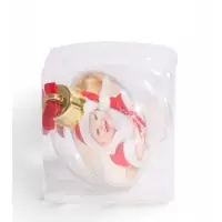 Ёлочный шар для фото, с подвеской, d=7.5 см