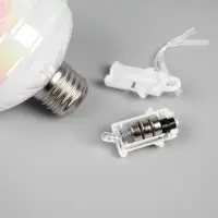 Набор ёлочных шаров &laquo;Ретро&raquo;, 3 шт., 8&times;7 см, 3 LED, от батареек AG13&times;9, свечение тёплое белое