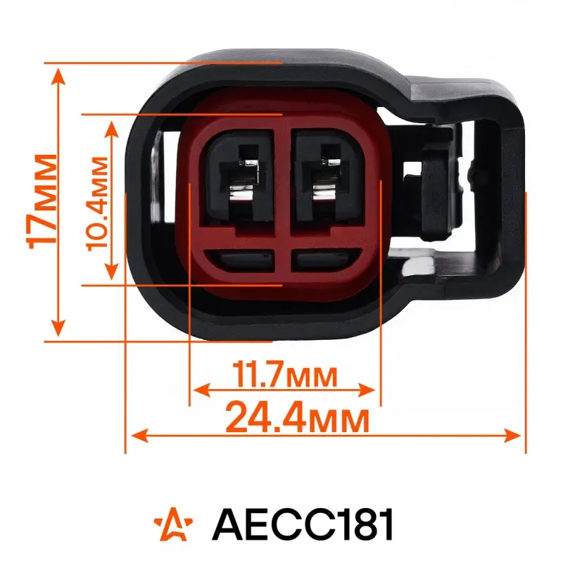 Разъем 2 pin с проводами для датчика ABS Chevrolet Cruze, Orlando, Opel Astra J