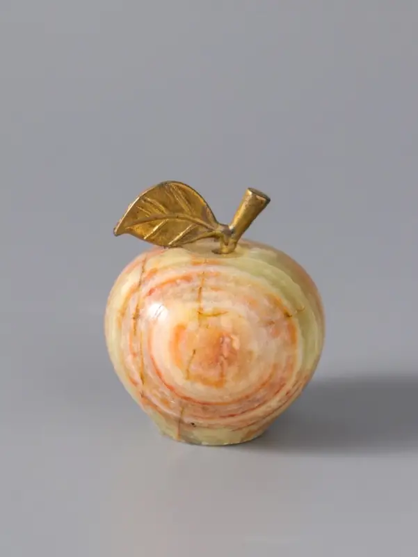 Сувенир &laquo;Яблоко&raquo;, 3,8 см,набор 6шт, оникс