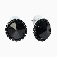 Набор 2 предмета: серьги, колье &laquo;Вернисаж&raquo;, круг ажурный, чёрный, 35 см