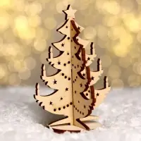 Модель из дерева &laquo;Ёлка сборная №6&raquo;