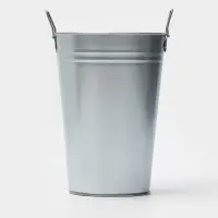 Вазон оцинкованный с ручками, 7 л, d=21 см, h=29 см, ГОСТ