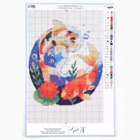 Вышивка крестиком 21х30 см "Гармония глубин"