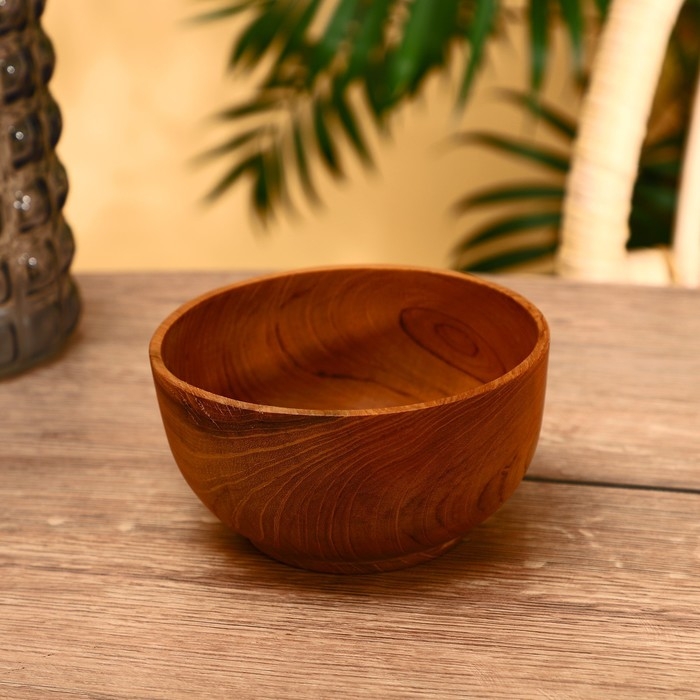 Салатник 15х15х7 см, тиковое дерево Салатник 15х15х7 см, тиковое дерево