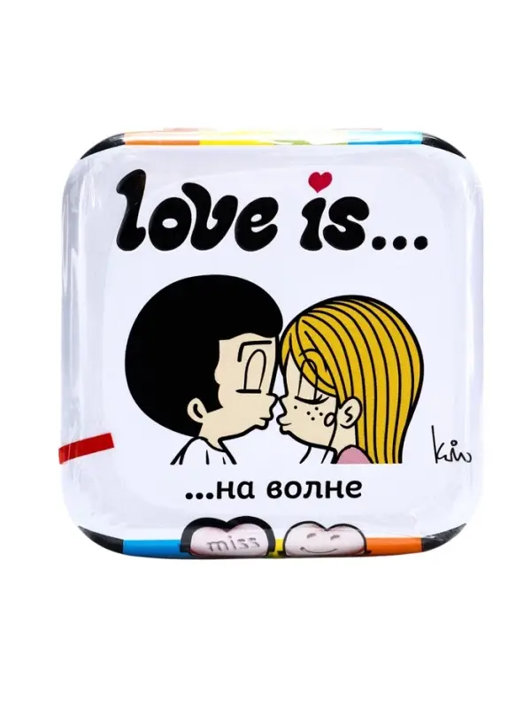 Конфеты освежающие Love is, в форме сердца, со вкусом клубники, 20 г