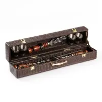 Набор с шампурами подарочный &laquo;Элит-XS&raquo; №13, в коробке из эко-кожи