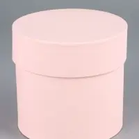 Набор круглых подарочных коробок «Пудра» 3 в 1 - 18×16×13 см