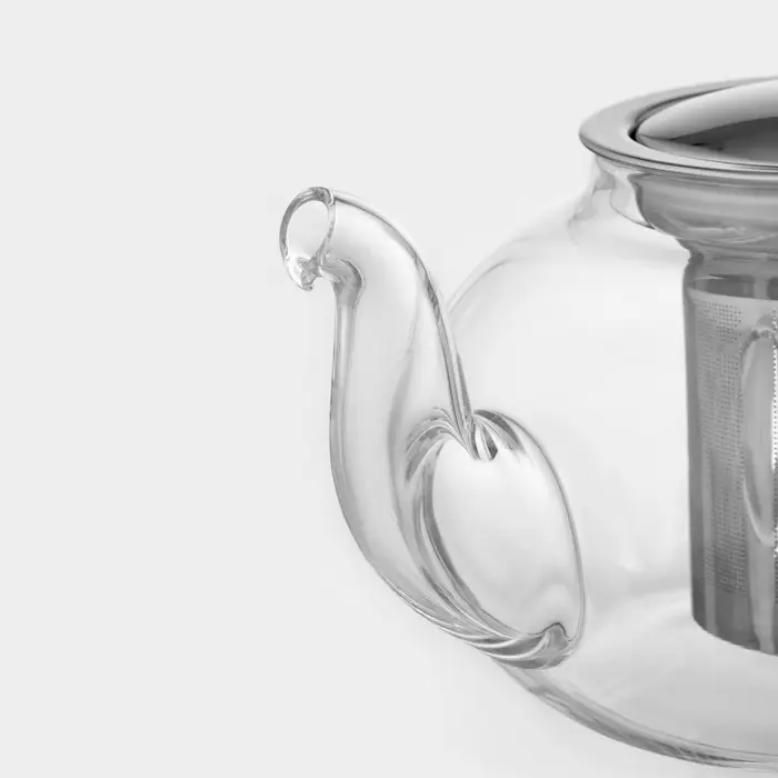 Чайник заварочный &laquo;Калиопа&raquo;, 1 л, металлическое сито, стекло