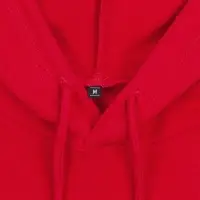 Толстовка с капюшоном женская Hoodie, красный меланж, размер XS