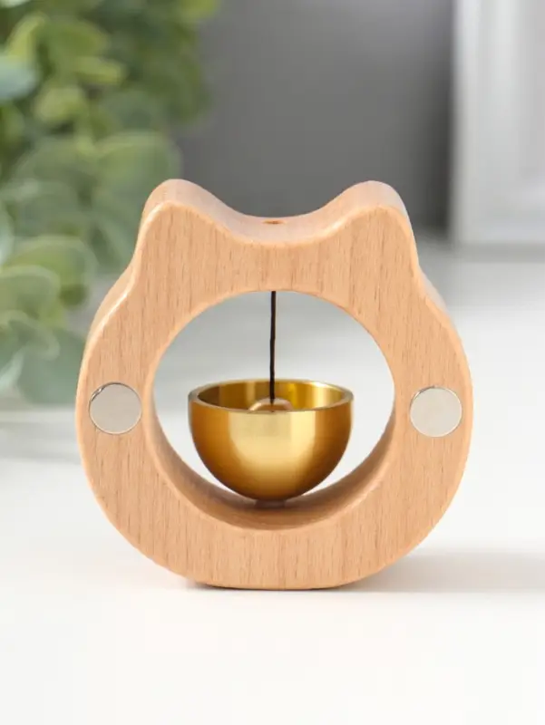 Колокол магнитный бук "Кошка" 2,9х7,5х7 см