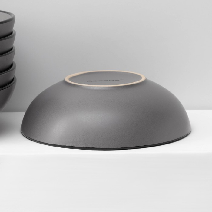 Набор тарелок кермических Доляна «Ваниль», 18 предметов: 6 тарелок d=19 см, 6 тарелок d=27 см, 6 мисок d=19 см, цвет серый Набор тарелок кермических Доляна «Ваниль», 18 предметов: 6 тарелок d=19 см, 6 тарелок d=27 см, 6 мисок d=19 см, цвет серый