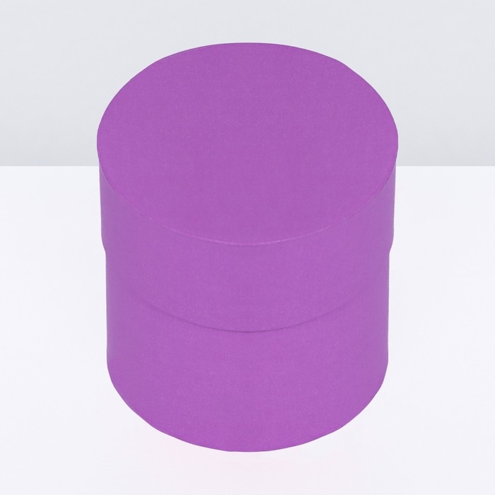 Шляпная коробка сирень, 10 х 10 см