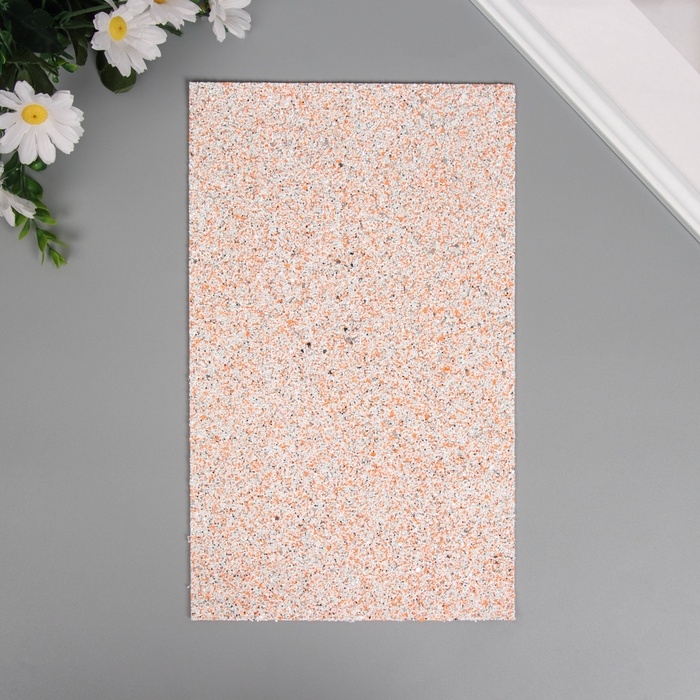 Лист для творчества иск.кожа Лист для творчества иск.кожа "Блёстки" бело-оранжевый лист 33х20 см толщина 1,6 мм