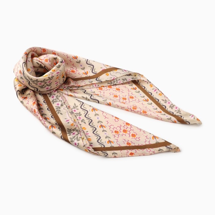 Платок женский MINAKU р-р 70*70 см, цв. беж Платок женский MINAKU р-р 70*70 см, цв. беж