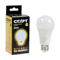 Лампа светодиодная СТАРТ, 25 Вт, Е27, А60, 2700К, 2000 Лм, свечение тёплое белое