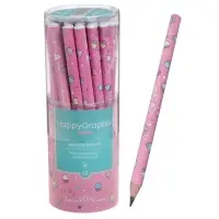 Карандаш чернографитный 3,5 мм Happy Graphix Jumbo My sweet "Макаруны" , 4B, трёхгранный