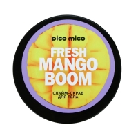 Скраб-слайм для тела Fresh mango boom, питание и увлажнение, с ароматом манго, 250 г, PICO MICO