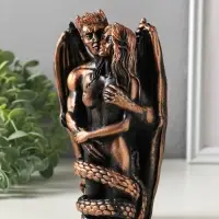 Фигурка &laquo;Искушение&raquo;, 18&times;10&times;6 см, чёрная с бронзой