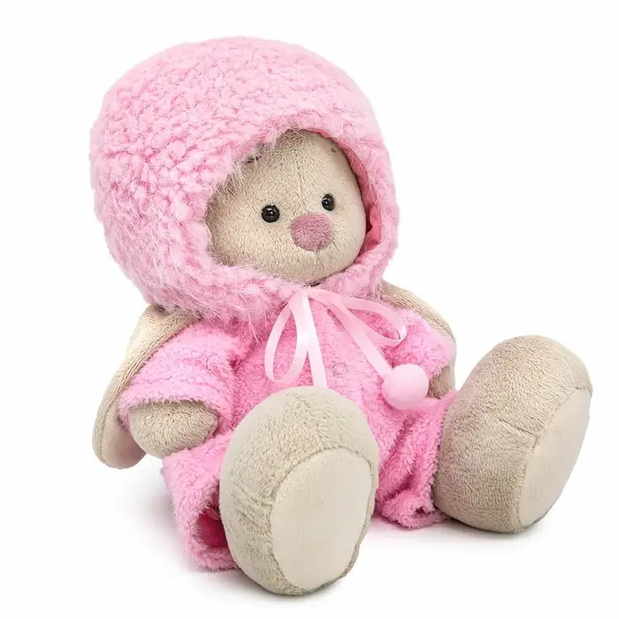 Мягкая игрушка "Зайка Ми в меховой шапке и комбинезоне", 18 см SidS-687