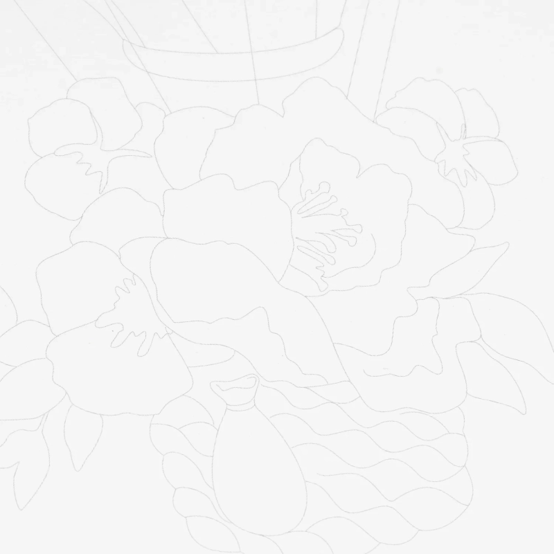 Набор для рисования Скетчинг акварелью Цветочные нежности, Рн-045