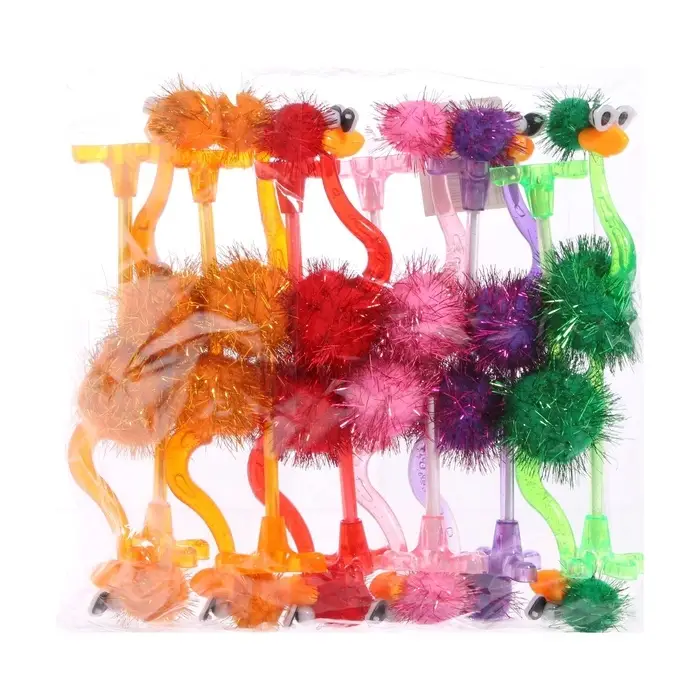 Ручка - прикол шариковая Calligrata &laquo;Страус в очках&raquo;, МИКС