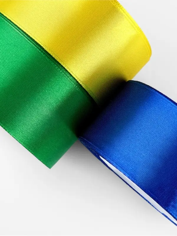 Атласная лента, набор 3 шт. &laquo;Солнечный&raquo;, 40 мм, 23&plusmn;1 м