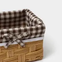 Корзины для хранения LaDо́m, 3 шт., ручное плетение, пластик, бежевые