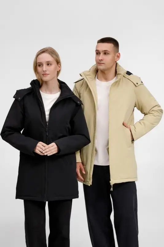 Куртка-парка унисекс Sfera, черная, размер S