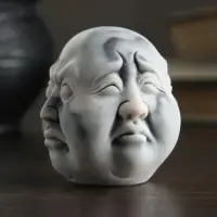 Фигурка &laquo;Многоликий Будда&raquo;, мраморная крошка, 6 см
