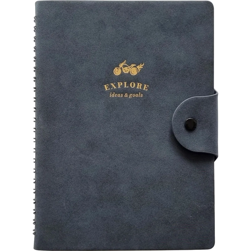 Бизнес-тетрадь Infolio 14x20см 96л клет,спираль Исследовать,гол I1778/blue