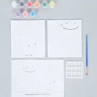 Картина по номерам &laquo;Летнее приключение&raquo; 15&times;13.5 см, 2 шт.