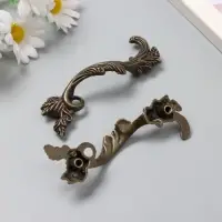 Ручка для шкатулки металл "Старинная" бронза набор 2 шт 8,5х2,6 см Ручка для шкатулки металл "Старинная" бронза набор 2 шт 8,5х2,6 см