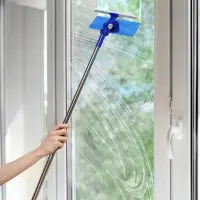 VETTA Окномойка двусторонняя (скребок 23см+микрофибра 25х7см), телеск.черенок нерж.сталь 105см