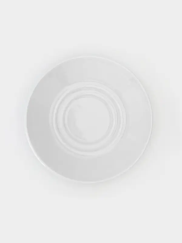 Блюдце Добрушский завод &laquo;Романс&raquo;, d=14 см, фарфор, белый