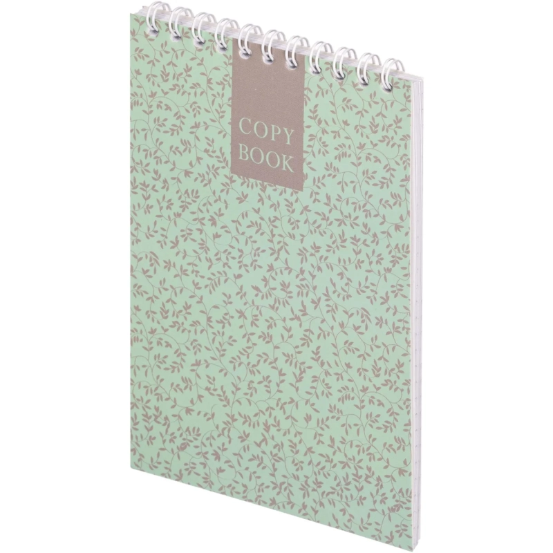 Блокнот А6,60л,точка,греб.верхн,обл.глянц.лам. Attache Fleur Мята