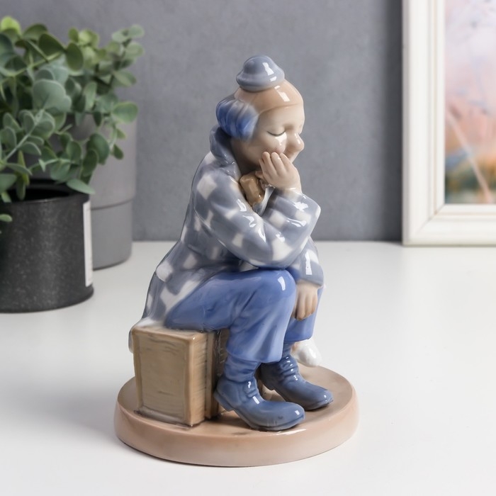 Сувенир керамика Сувенир керамика "Клоун с собакой" цветной 18х12х12 см