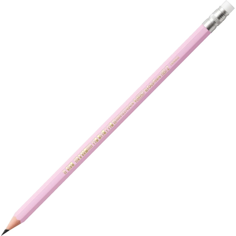 Карандаш Ч/Г BIC Evolution Pastel с ластиком, в асс,518306