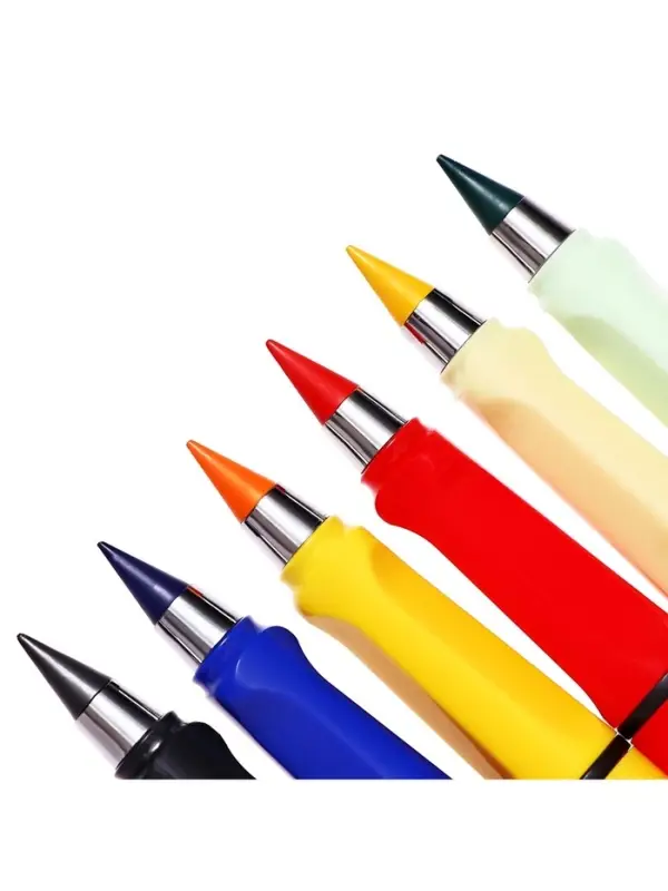 Набор цветных карандашей Calligrata, 6 цветов, вечные, резиновый декор