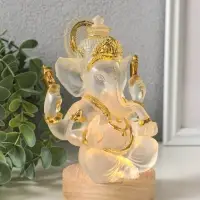 Фигурка светящаяся &laquo;Ганеша&raquo;, акрил, от USB, 8&times;10.8&times;14.5 см