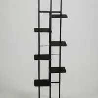 Подставка для цветов Greengo, 8 полок, 36&times;23&times;136 см, напольная, каркас металл, полки МДФ, чёрная