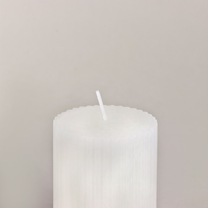 Свеча новогодняя столбик интерьерная «Новый год: Мечты сбудутся», аромат грейпфрут, 7,5 х 5 см