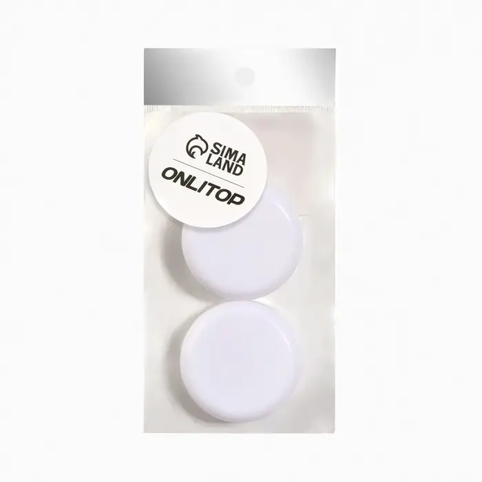 Баночки для хранения, 14 мл, набор - 2 шт, цвет белый/прозрачный Баночки для хранения, 14 мл, набор - 2 шт, цвет белый/прозрачный