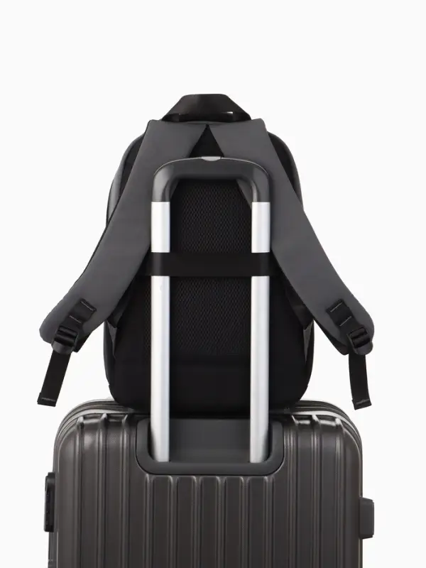 Рюкзак школьный, 2 отделения, 5 карманов, водонепроницаемое дно, 26&times;14&times;39 см, серый