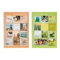 Тетрадь А4 80л кл Hatber "TRAVEL", на греб, перф на отрыв, многоцв срез, глянц лам 2В МИКС Тетрадь А4 80л кл Hatber "TRAVEL", на греб, перф на отрыв, многоцв срез, глянц лам 2В МИКС