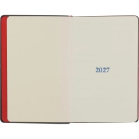 Ежедневник датированный 2027 ИМИДЖ Attache А5,168л,138x213мм,иск.кожа,красн